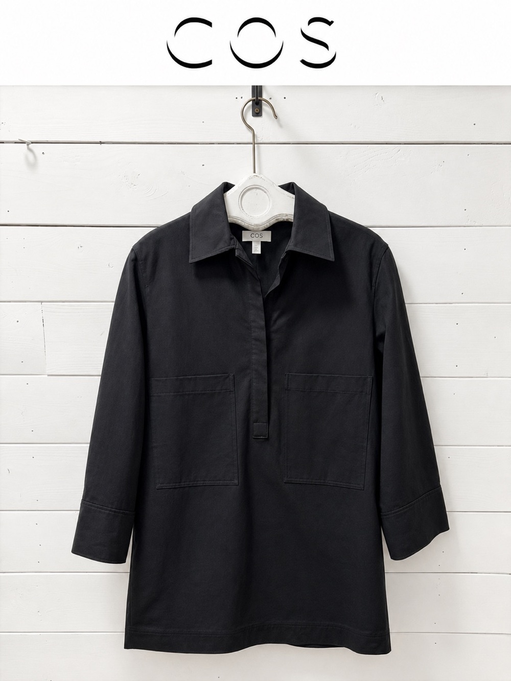 COS Shirt Dress Black Size 6